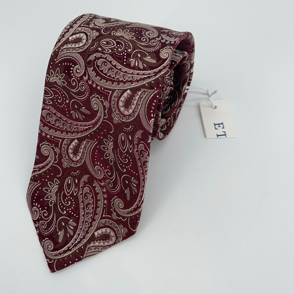 Eton Tie Mens One Size Multi Paisley Silk Classic Fit Luxury Necktie Italy Made